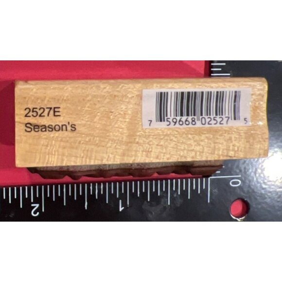 Season's Greetings 2527E Wood Mounted Rubber Stamp by Penny Black - Picture 4 of 5